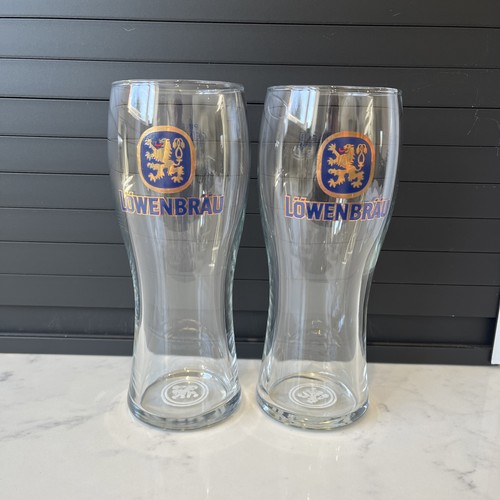 Lowenbrau pint glasses - 1,
