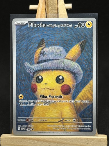 Pikachu with grey felt hat - grey, 085
