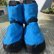 Bloch Adult Warm Up Booties Blue & Black Size Medium UK Size 5 to 6. 