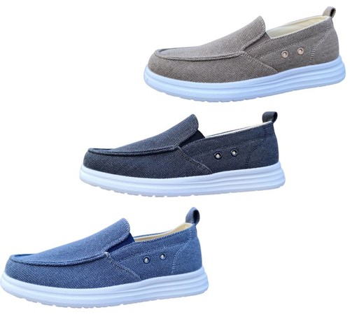 Mens slip canvas - slip-on, loafers