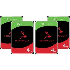 16TB (4x4TB) Seagate IronWolf NAS HDD ST4000VN006 5400RPM 3.5" SATA Drive Bundle