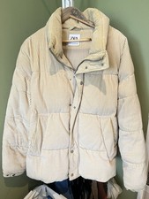 Zara Black Corduroy Puffer