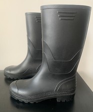 Black Shoezone Ladies/Womens Wellington Boots, Size 4, EU Size 37