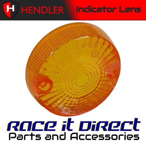 Indicator lens amber - amber, for