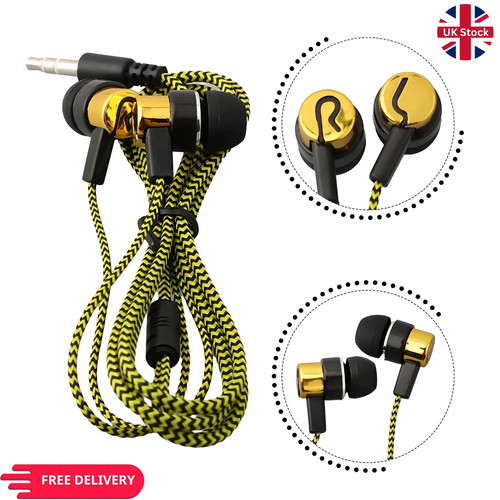Braided headphones earphones - braided,