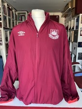 WEST HAM UTD. UMBRO. FULL ZIP JACKET. CLARET. SIZE UK 3XL.