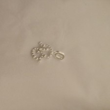 Daisy London Silver Letter 'B' Pearls Charm Only Sterling Silver