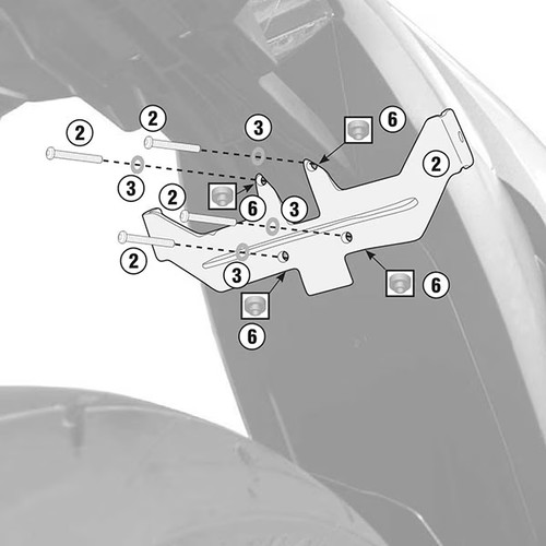 Givi motorcycle specific - motorcycle, kit