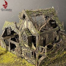 Fantasy Ruined Building Terrain for Mordheim AoS Warhammer Frostgrave 32/28mm