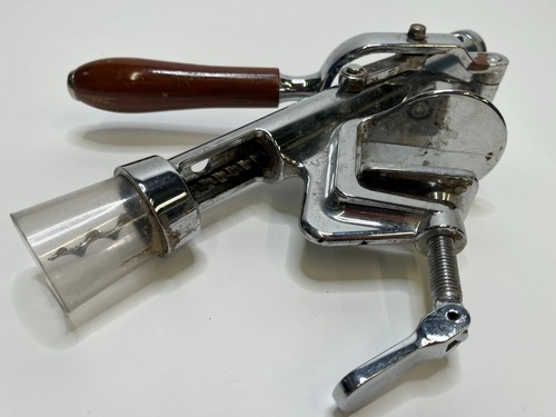 Bar mounted wine bottle opener