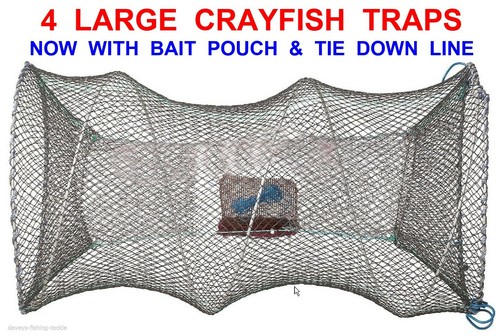 Large crayfish traps - 4, traps+line