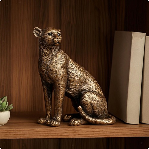 Leopard figurine textured - leopard,