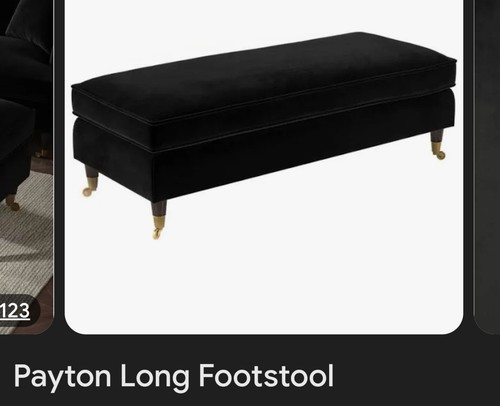 Black velvet payto - velvet, sofa