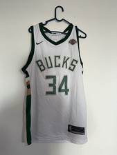 Giannis Antetokounmpo Nike #34 NBA Milwaukee Bucks Swingman Jersey Size 48 Large