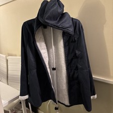 Ladies Size 4XL Blue Button Up