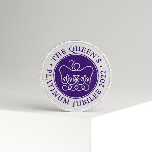 Queen platinum jubilee woven - platinum,