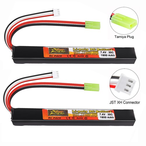 2pcs 1800mah lipo airsoft - 2pcs,