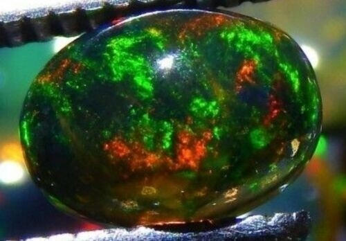 Ethiopian black fire opal x - black, 10