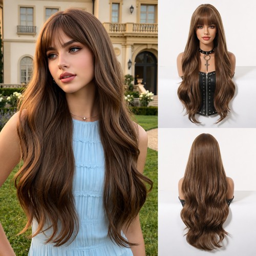 Brown dress wig - up, with