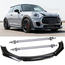 For MINI Cooper R53 R55 R56 F56 Front Bumper Lip Spoiler Splitter Body Strut Rod