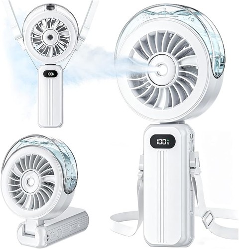 Portable handheld misting fan - portable,