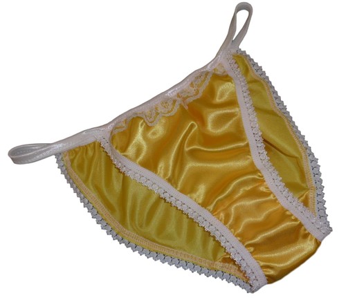 Satin lace tanga panties - tanga,