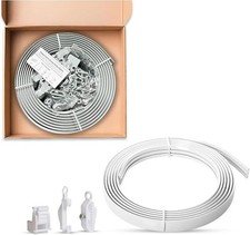 Evokk BENDABLE CURTAIN TRACK FOR STRAIGHT & BAY WINDOW RAIL Top or Face Fix all 