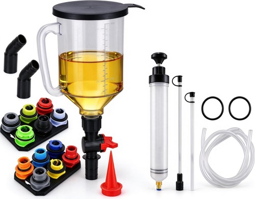 Engine oil coolant funnel - engine,