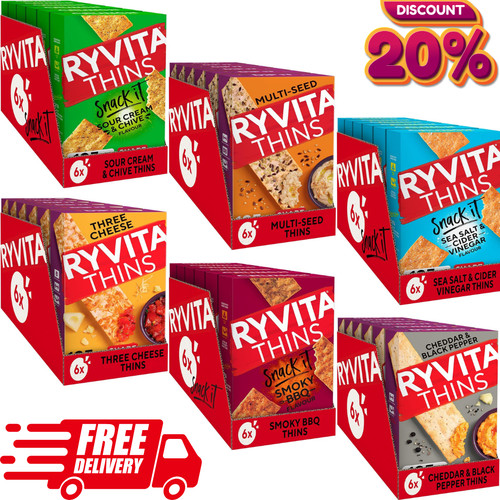 Ryvita three cheese - three, thins
