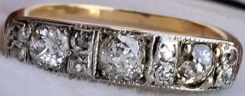 18ct gold old cut diamond - 18ct,