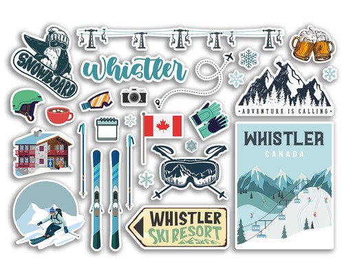 Sticker sheet whistler - a5,