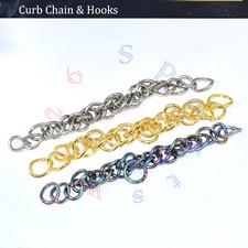 Curb Chain with Hooks Double