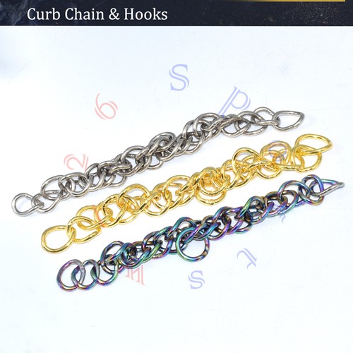 Curb chain with - curb, double
