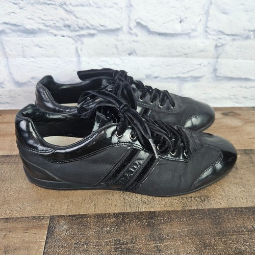 Prada black patent leather - prada, and