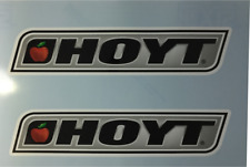 2 x Hoyt Apple Archery Stickers.