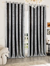 Crushed Velvet Curtain Pair