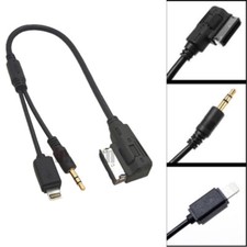 AUX Audio Music Interface Cable For VW MDI Audi AMI MMI Golf Mk5 iPhone 5S 6+