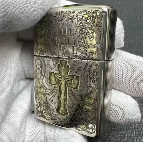 Zippo chrome holy bible - holy,