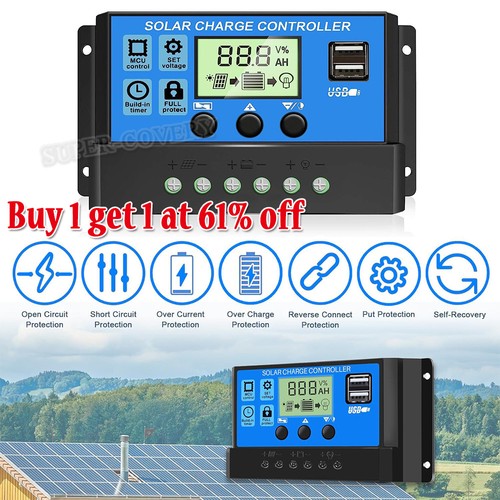 Solar panel 30a - panel, battery