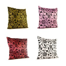 2PCS X FLOCK DAMASK CUSHION