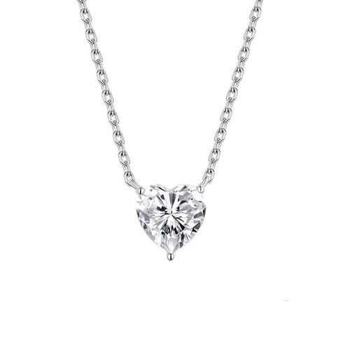 2ct heart cut necklace - 2ct, diamond