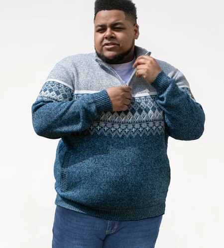 D555 big mens fairisle - mens, knitted