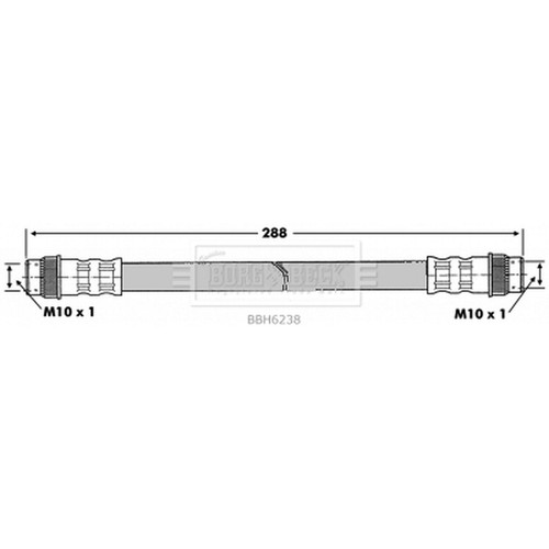 Brake hose for - renault, clio