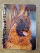 German Shepherd notebook German Shepherds Notebooks Dog lined A6 Notepad Dogs 3D