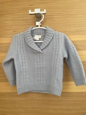 HARRODS baby blue cashmere top