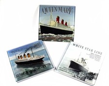 Set of 6 Glass coasters white