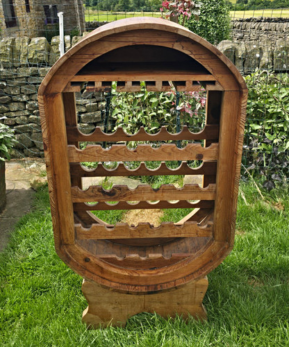 Rustic wooden barrel style - wooden,