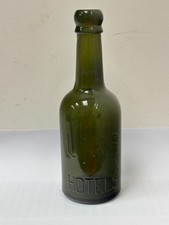 59371 Old Vintage Antique Black Glass Beer Bottle LMS Railway Steam Train Sign