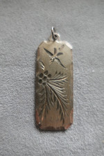 JRT Birmingham Silver Ingot Pendant with Engraved Design, 5.1 Grams