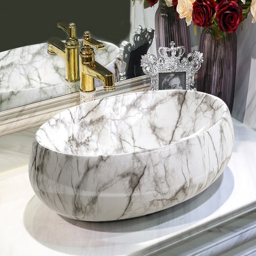Bathroom ceramic basin - basin, counter